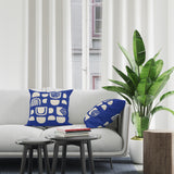 Siti Abstract Reversible Indoor/Outdoor Square Pillow Cover