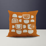 Siti Abstract Reversible Indoor/Outdoor Square Pillow Cover