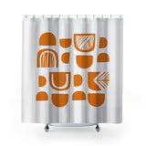 Siti Shower Curtain in Orange