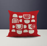 Siti Abstract Reversible Indoor/Outdoor Square Pillow Cover