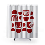 Siti Shower Curtain in Red