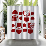Siti Shower Curtain in Red - view 3