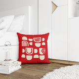 Siti Abstract Reversible Indoor/Outdoor Square Pillow Cover