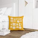 Siti Abstract Reversible Indoor/Outdoor Square Pillow Cover