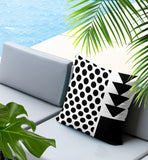 Snazzy Abstract Reversible Indoor/Outdoor Rectangle Pillow