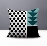 Snazzy Abstract Reversible Indoor/Outdoor Square Pillow