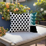 Snazzy Abstract Reversible Indoor/Outdoor Rectangle Pillow