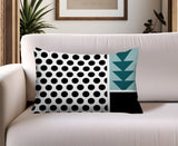 Snazzy Abstract Reversible Indoor/Outdoor Rectangle Pillow