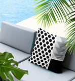 Snazzy Abstract Reversible Indoor/Outdoor Square Pillow