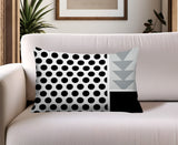Snazzy Abstract Reversible Indoor/Outdoor Rectangle Pillow