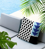 Snazzy Abstract Reversible Indoor/Outdoor Rectangle Pillow