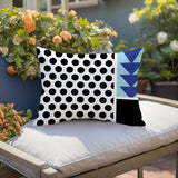 Snazzy Abstract Reversible Indoor/Outdoor Rectangle Pillow
