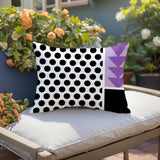Snazzy Abstract Reversible Indoor/Outdoor Rectangle Pillow