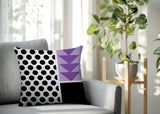 Snazzy Abstract Reversible Indoor/Outdoor Square Pillow