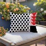 Snazzy Abstract Reversible Indoor/Outdoor Rectangle Pillow