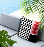 Snazzy Abstract Reversible Indoor/Outdoor Square Pillow