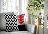 Snazzy Abstract Reversible Indoor/Outdoor Square Pillow