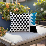 Snazzy Abstract Reversible Indoor/Outdoor Rectangle Pillow
