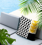 Snazzy Abstract Reversible Indoor/Outdoor Square Pillow
