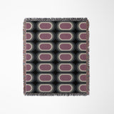 Speck Cotton Blend Blanket Throw in Purple, full view