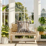 Spiro Patchwork  Indoor/Outdoor Reversible Square Pillow
