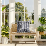 Spiro Patchwork  Indoor/Outdoor Reversible Square Pillow
