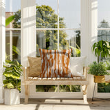 Spiro Patchwork  Indoor/Outdoor Reversible Square Pillow