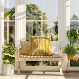 Spiro Patchwork  Indoor/Outdoor Reversible Square Pillow