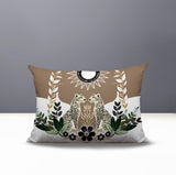 Spoke Leopard Reversible Indoor/Outdoor Rectangle Pillow