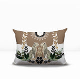 Spoke Leopard Reversible Indoor/Outdoor Rectangle Pillow
