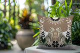 Spoke Leopard Reversible Indoor/Outdoor Square Pillow