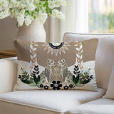 Spoke Leopard Reversible Indoor/Outdoor Rectangle Pillow