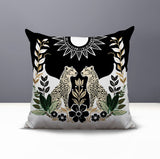 Spoke Leopard Reversible Indoor/Outdoor Square Pillow