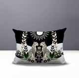 Spoke Leopard Reversible Indoor/Outdoor Rectangle Pillow