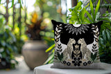 Spoke Leopard Reversible Indoor/Outdoor Square Pillow