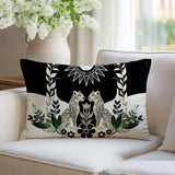 Spoke Leopard Reversible Indoor/Outdoor Rectangle Pillow