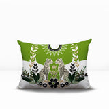 Spoke Leopard Reversible Indoor/Outdoor Rectangle Pillow