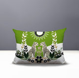Spoke Leopard Reversible Indoor/Outdoor Rectangle Pillow