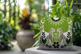 Spoke Leopard Reversible Indoor/Outdoor Square Pillow