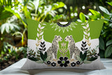 Spoke Leopard Reversible Indoor/Outdoor Square Pillow
