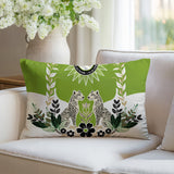 Spoke Leopard Reversible Indoor/Outdoor Rectangle Pillow