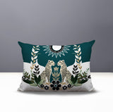 Spoke Leopard Reversible Indoor/Outdoor Rectangle Pillow