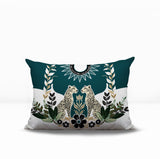 Spoke Leopard Reversible Indoor/Outdoor Rectangle Pillow