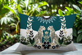 Spoke Leopard Reversible Indoor/Outdoor Square Pillow