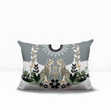 Spoke Leopard Reversible Indoor/Outdoor Rectangle Pillow