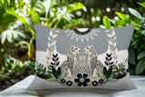 Spoke Leopard Reversible Indoor/Outdoor Square Pillow