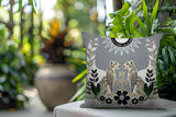 Spoke Leopard Reversible Indoor/Outdoor Square Pillow