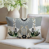 Spoke Leopard Reversible Indoor/Outdoor Rectangle Pillow