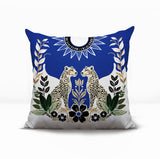 Spoke Leopard Reversible Indoor/Outdoor Square Pillow