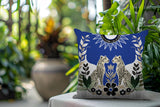 Spoke Leopard Reversible Indoor/Outdoor Square Pillow